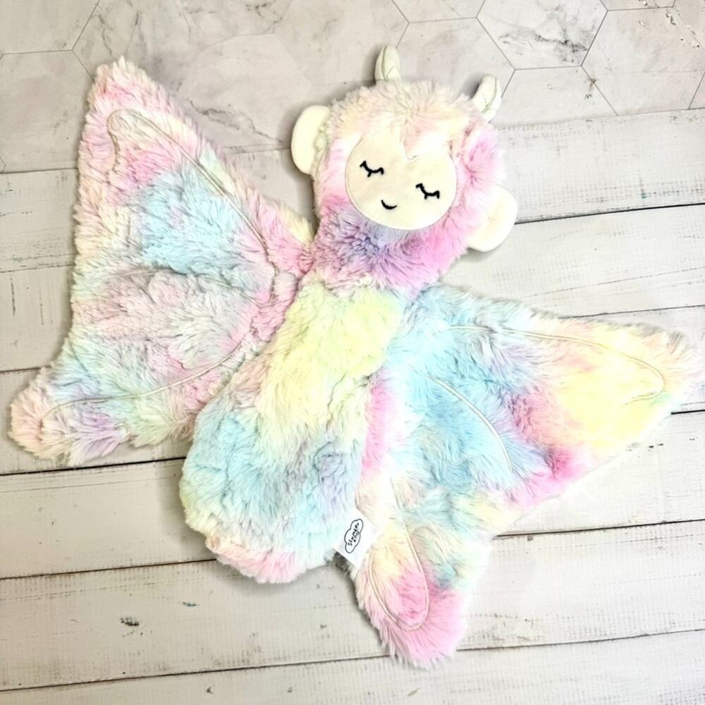 Slumberkins Sprite Plush Pastel Rainbow Snuggler Butterfly Security Lovey